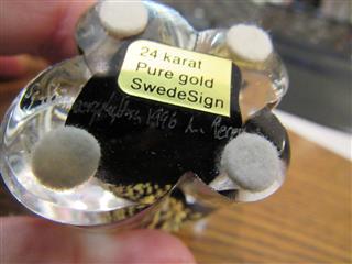 VTG SWEDEN PAIR SIGNED CRYSTAL 2